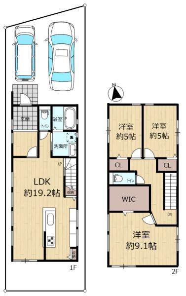 寝屋川市東香里園町　新築戸建4号棟