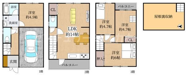 門真市野里町戸建