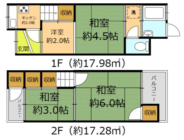 守口市南寺方中通１丁目　テラスハウス