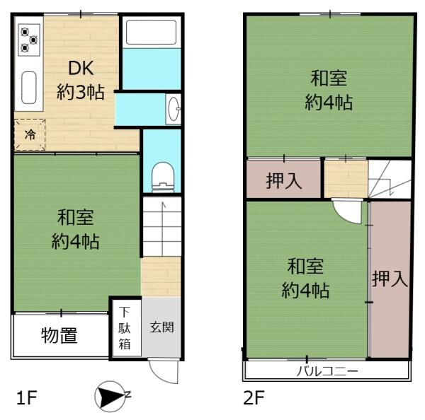 門真市宮野町の中古テラスハウス