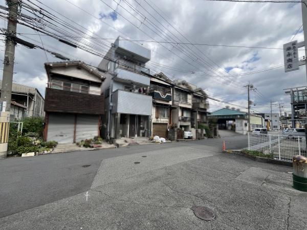 寝屋川市高宮栄町の土地(前面道路含む現地写真)