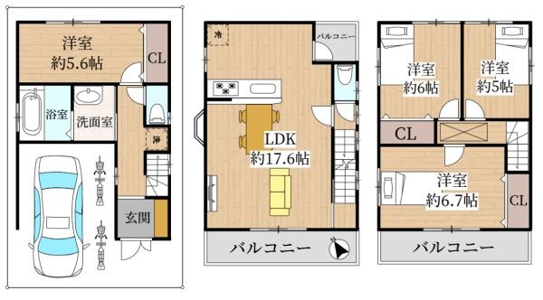 守口市八雲東町２丁目の中古一戸建