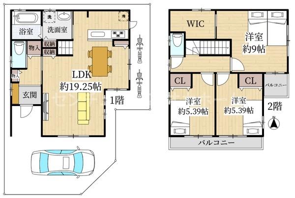 四条畷市岡山二丁目中古戸建