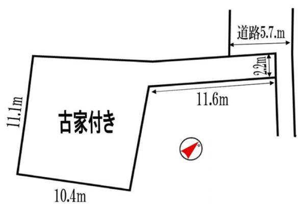 西宮市宮西町（古家付土地）