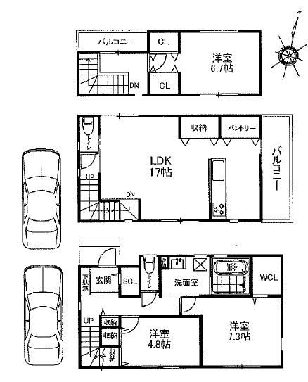 西宮市上大市4丁目（新築戸建）
