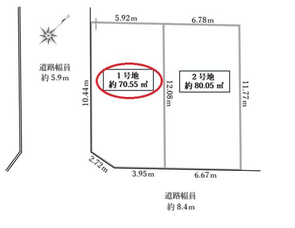 西宮市今津久寿川町　1号地（自由設計住宅）【2区画】