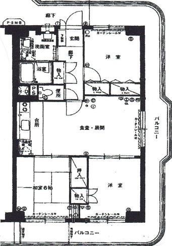 日商岩井香枦園マンション２号棟