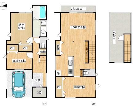 西宮市樋ノ口町1丁目（戸建）