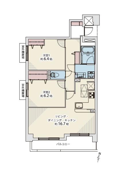 グランステイツ夙川アネックス(間取り)