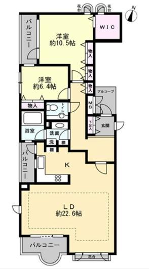 プレスティージュ苦楽園(間取り)