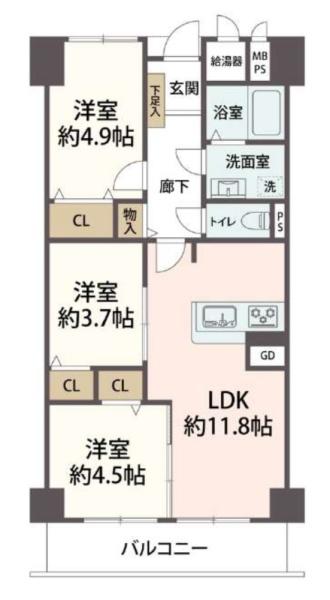 カネボウ西宮グリーンマンション１号棟