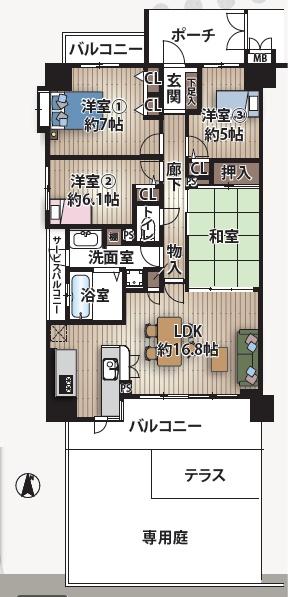 イトーピア香櫨園酒蔵通り（駐車場使用権付）