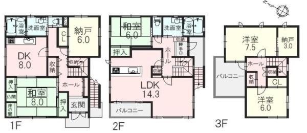 西宮市浜甲子園２丁目（戸建）
