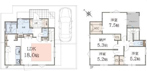 西宮市田近野町2-21(新築戸建)C号棟