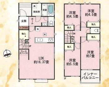 宮崎市東大宮３期ー２　新築戸建