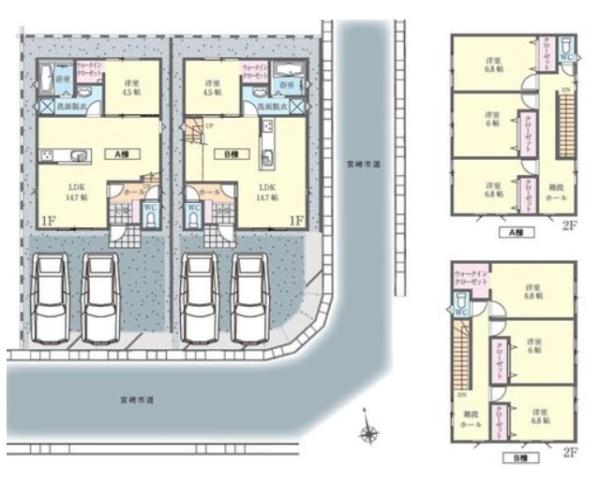 宮崎市村角３ーA　新築戸建