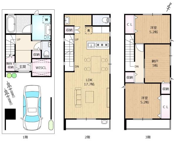 灘区大和町2丁目新築分譲住宅　Ｆ号地