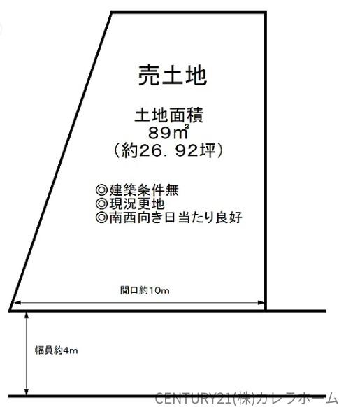 堺市西区浜寺石津町西４丁の売土地