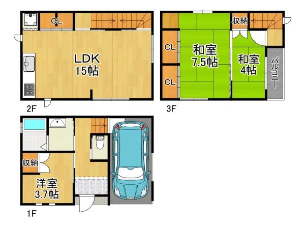 大阪市此花区酉島３丁目の中古一戸建て