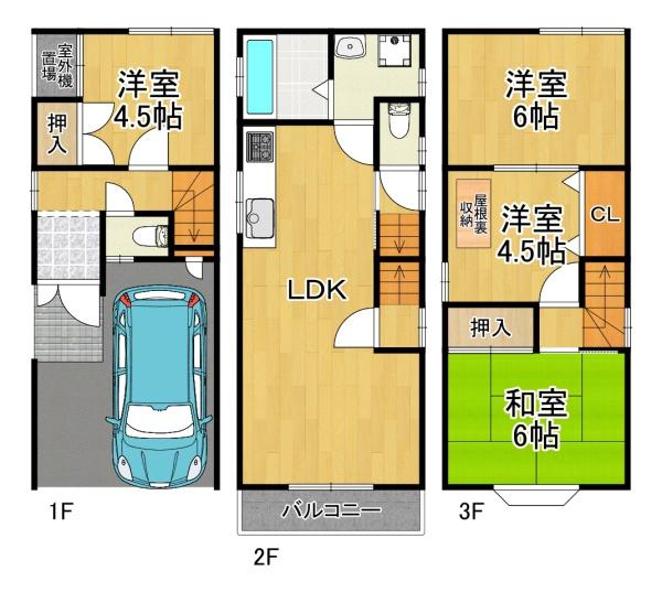 大阪市大正区南恩加島１丁目の中古一戸建て
