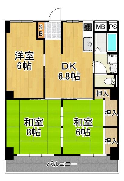 南朝潮コーポ１号棟