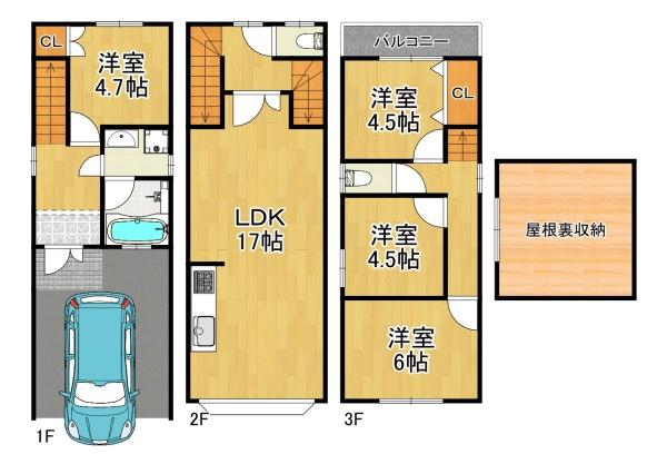 大阪市大正区小林東２丁目の中古一戸建て