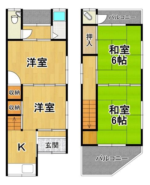 大阪市大正区南恩加島６丁目の中古一戸建
