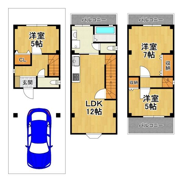 大阪市大正区南恩加島３丁目の中古一戸建