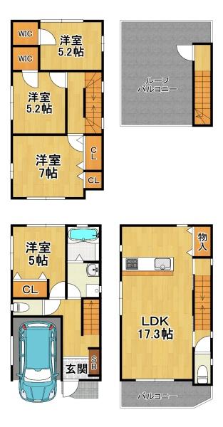 大阪市此花区西九条４丁目の中古一戸建て