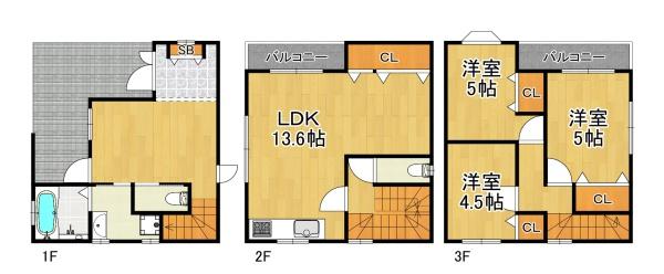 大阪市西淀川区佃３丁目の中古一戸建て