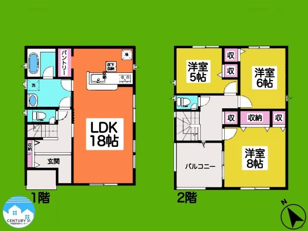 岡崎市小針町全3棟　1号棟