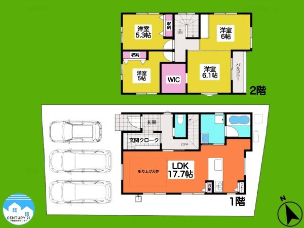 安城市古井町2No.2棟(間取り)