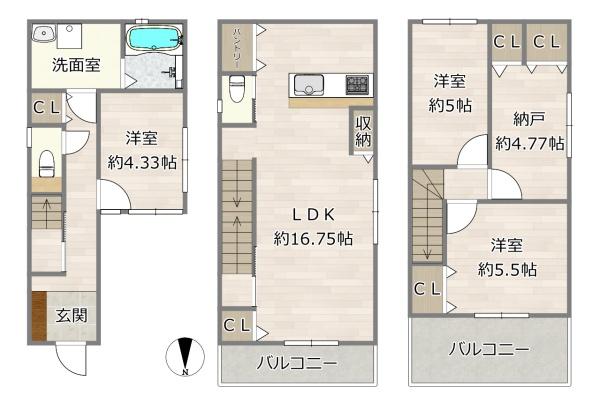 守口市藤田町５丁目の新築一戸建