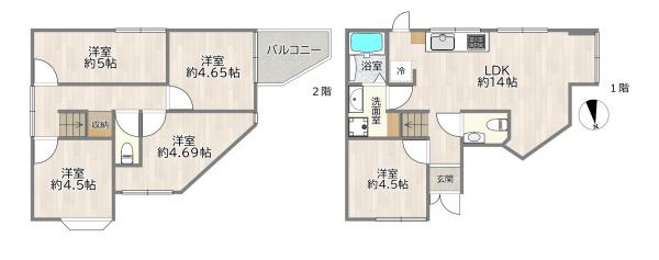 大阪市淀川区十八条１丁目の中古一戸建