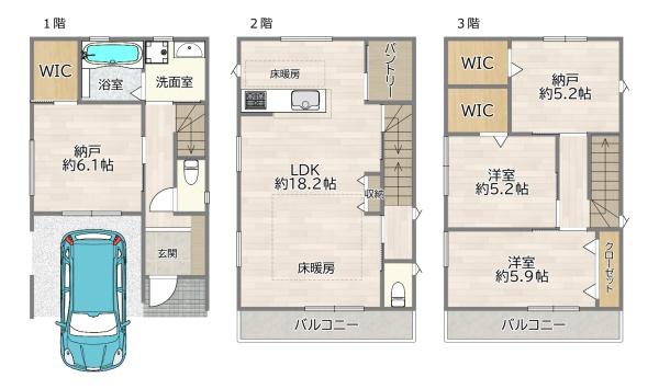 大阪市東淀川区瑞光５丁目の新築一戸建