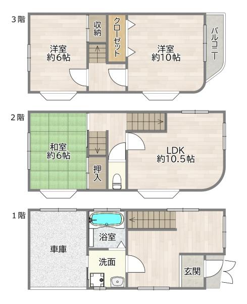 大阪市東淀川区豊里６丁目の中古一戸建