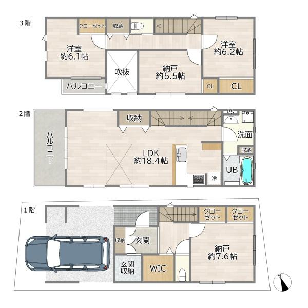 大阪市東淀川区南江口３丁目の新築一戸建