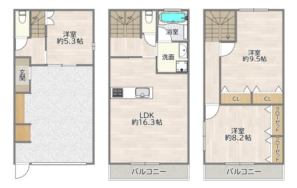 大阪市城東区放出西３丁目の新築一戸建