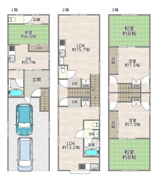 大阪市城東区諏訪３丁目の中古一戸建