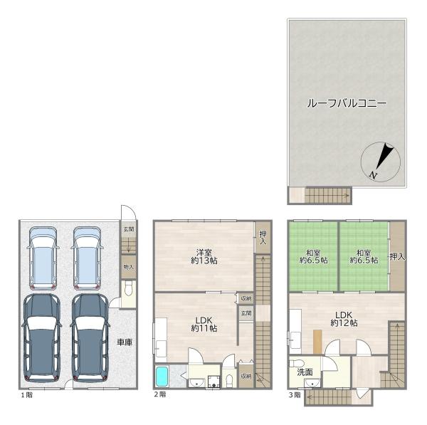 大阪市東淀川区豊里６丁目の中古一戸建