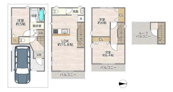 大阪市西淀川区中島１丁目の新築一戸建