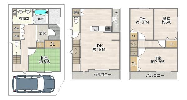 大阪市城東区東中浜７丁目の中古一戸建