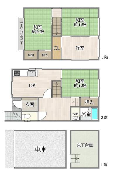 守口市滝井元町１丁目の中古一戸建
