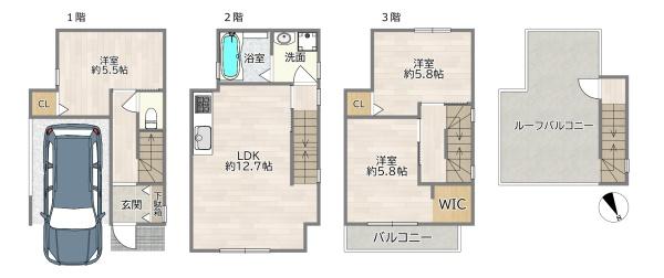大阪市旭区赤川３丁目の新築一戸建