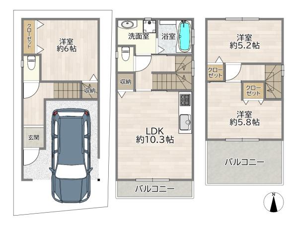 守口市藤田町４丁目の新築一戸建