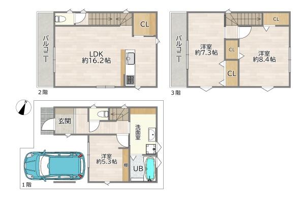 大阪市東淀川区北江口４丁目の新築一戸建