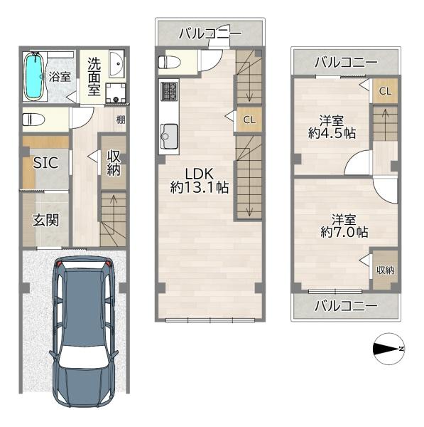 大阪市旭区新森２丁目の中古一戸建