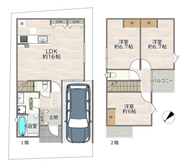 守口市八雲東町２丁目の新築一戸建