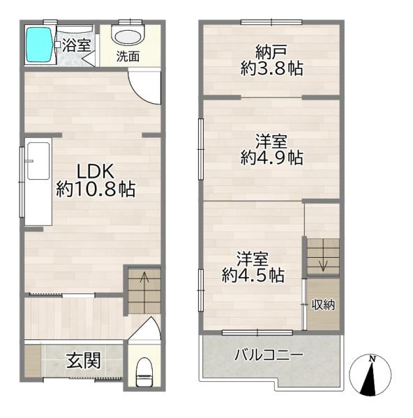 大阪市城東区新喜多２丁目の中古一戸建