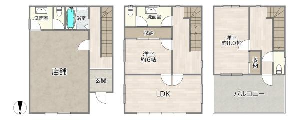 大阪市淀川区宮原２丁目の中古一戸建
